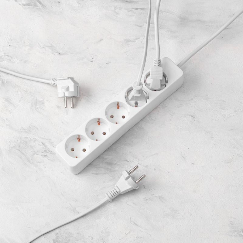 Удлинитель 5х1.5м с заземл. 3х0.75 бел. PROCONNECT 13-4211