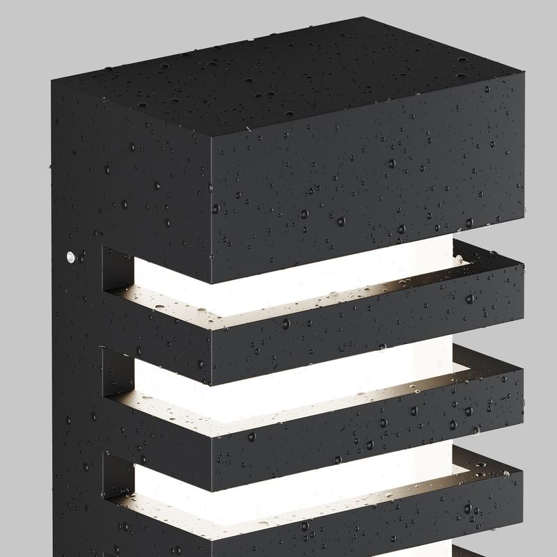 Светильник Remsa 1х60Вт E14 IP54 бра настен. Maytoni O034WL-01B