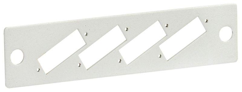 Панель для 4-х оптических адаптеров (SC-Duplex в 19дюйм кросс) ITK FOBX-P8-SCDX