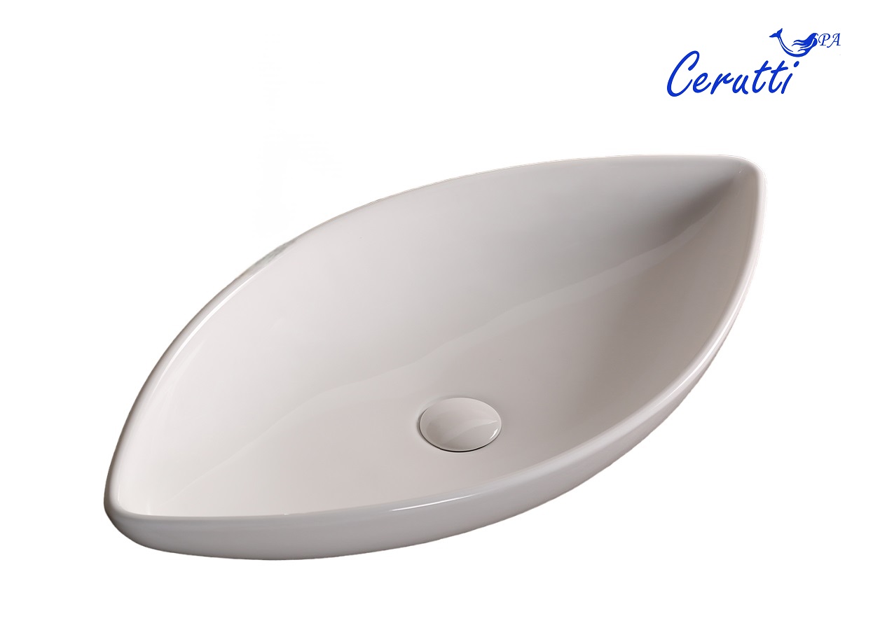 Раковина CR7093A накладная, белая, лодочка 700х375х140 Ceruttispa