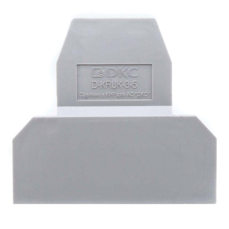 Изолятор торцевой для клемм KRUK-3-5 (уп.100шт) DKC D-KRUK-3-5