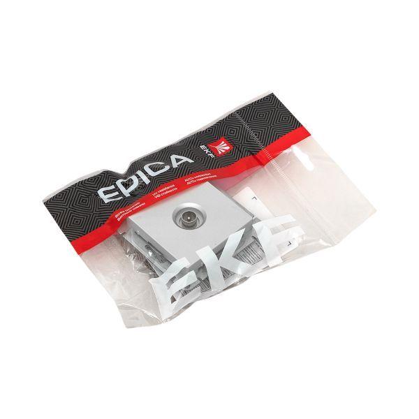 Розетка телевизионная TV 1-м СП Эпика механизм алюм. EKF UP1-SOA-TV-1