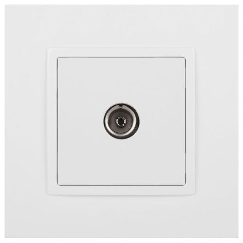 Розетка телевизионная одиночная TV 1мод. Elegance 14-3101-01 IP20 бел. Эра Б0034290