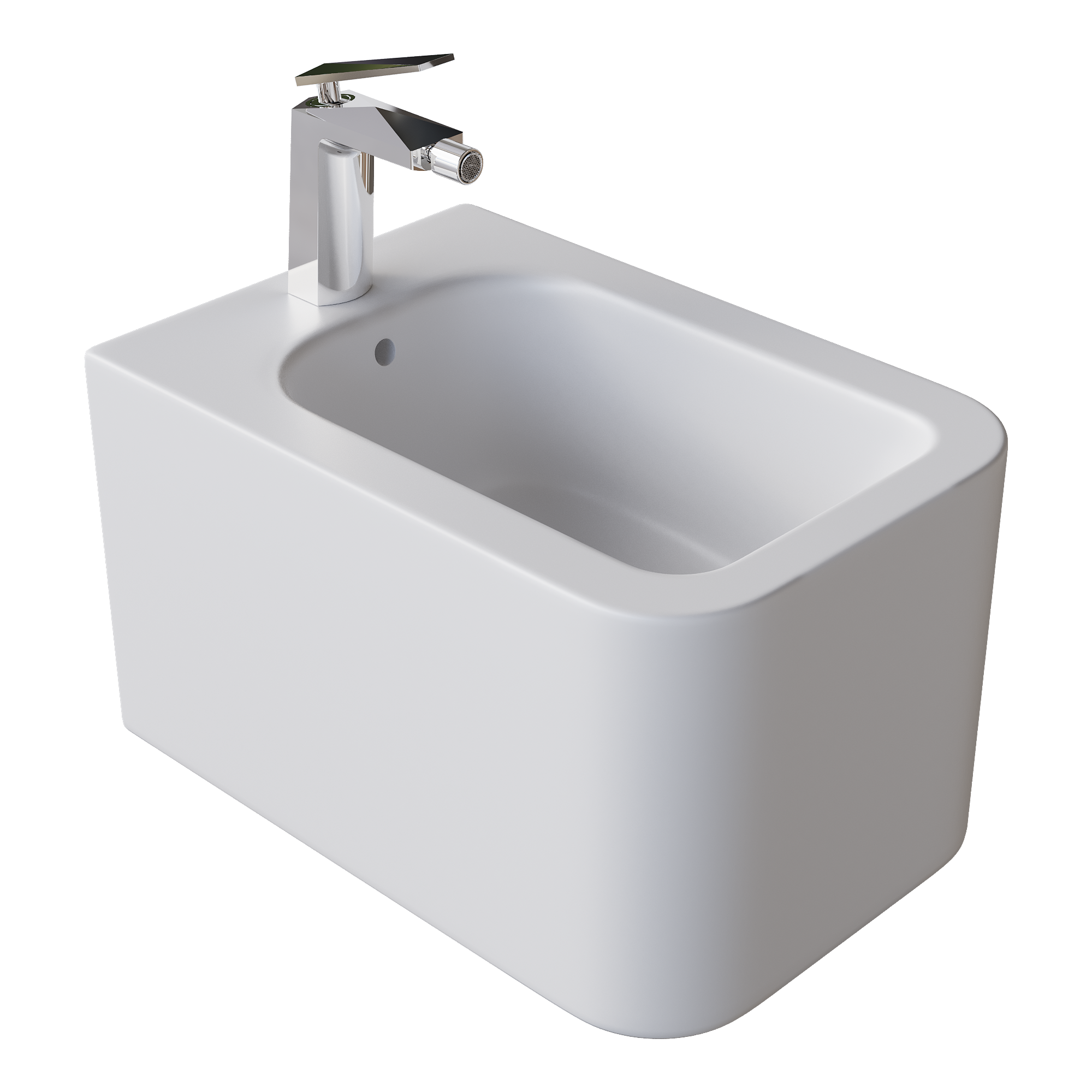 Биде подвесное Mane Белый матовый