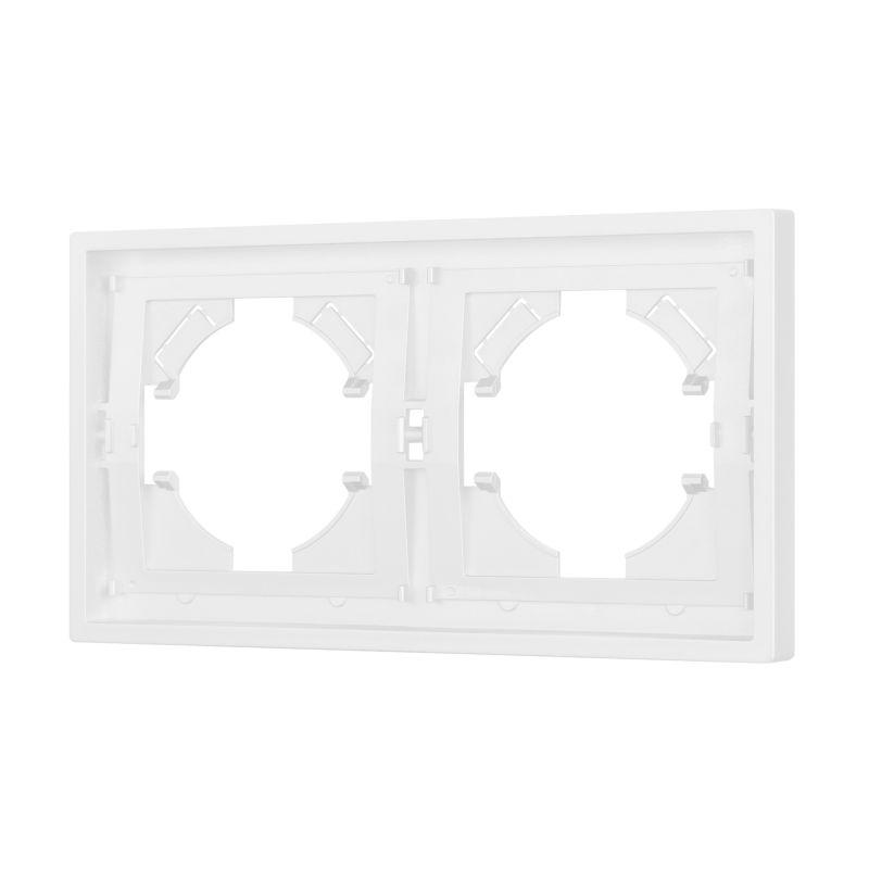 Рамка пластиковая FRM-TENDO-PL-2-WH Arlight 053839