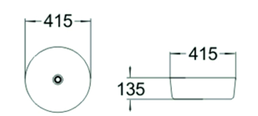 Раковина керамическая (накладная) SL-1054MG