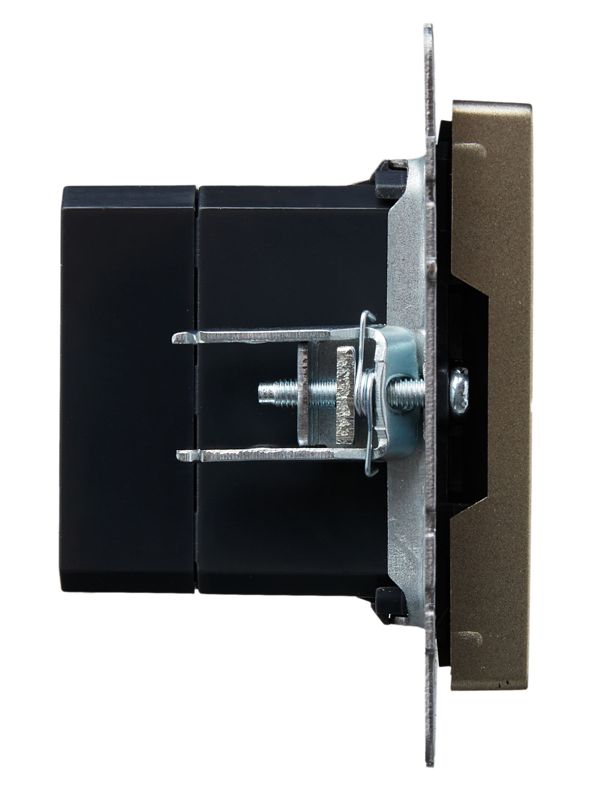 Розетка BRITE USB A+A 3.1А РЮ10-1-БрШ механизм шампань IEK BR-U21-D31-K37