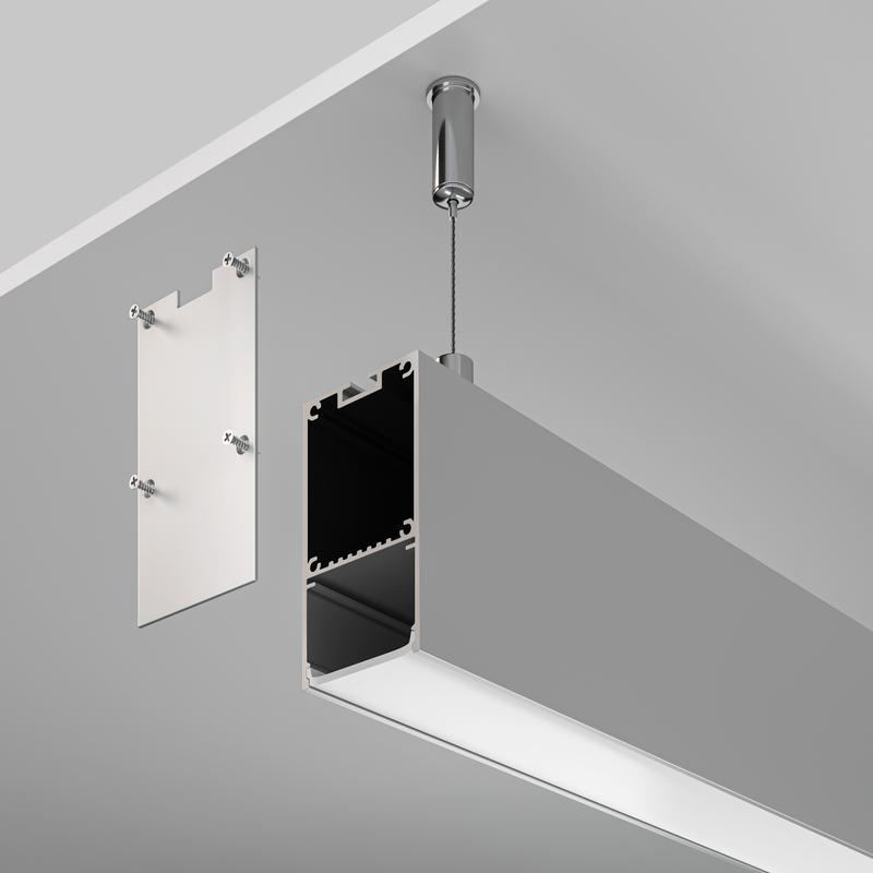 Профиль накладной/подвесной 35х66 алюм. Maytoni ALM-3566-S-2M