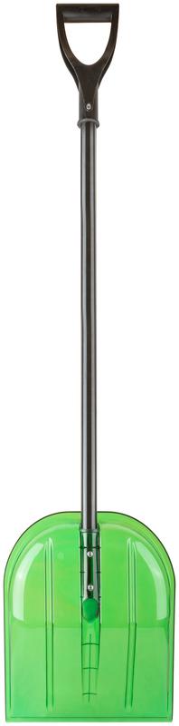 Лопата для уборки снега малая Профи 340х385х1350мм алюм. черенок; поликарбонат. FIT 68113