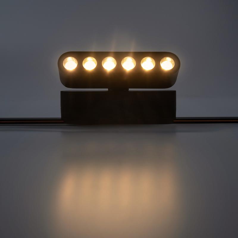 Светильник светодиодный трековый MTR16 1306R 6Вт 3000К spot 36град. BL IP20 низковольтный Pro черн. JazzWay 5056954