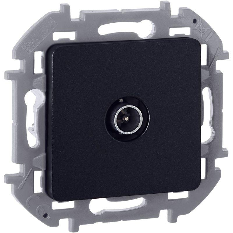 Розетка телевизионная проходная TV Inspiria 14дБ 5-862мГц механизм антрацит IEK 673863