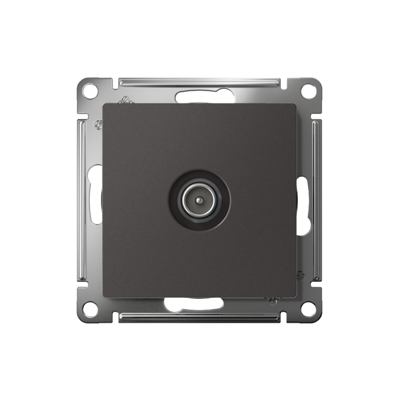 Розетка телевизионная TV AtlasDesign коннектор механизм базальт SE ATN001493