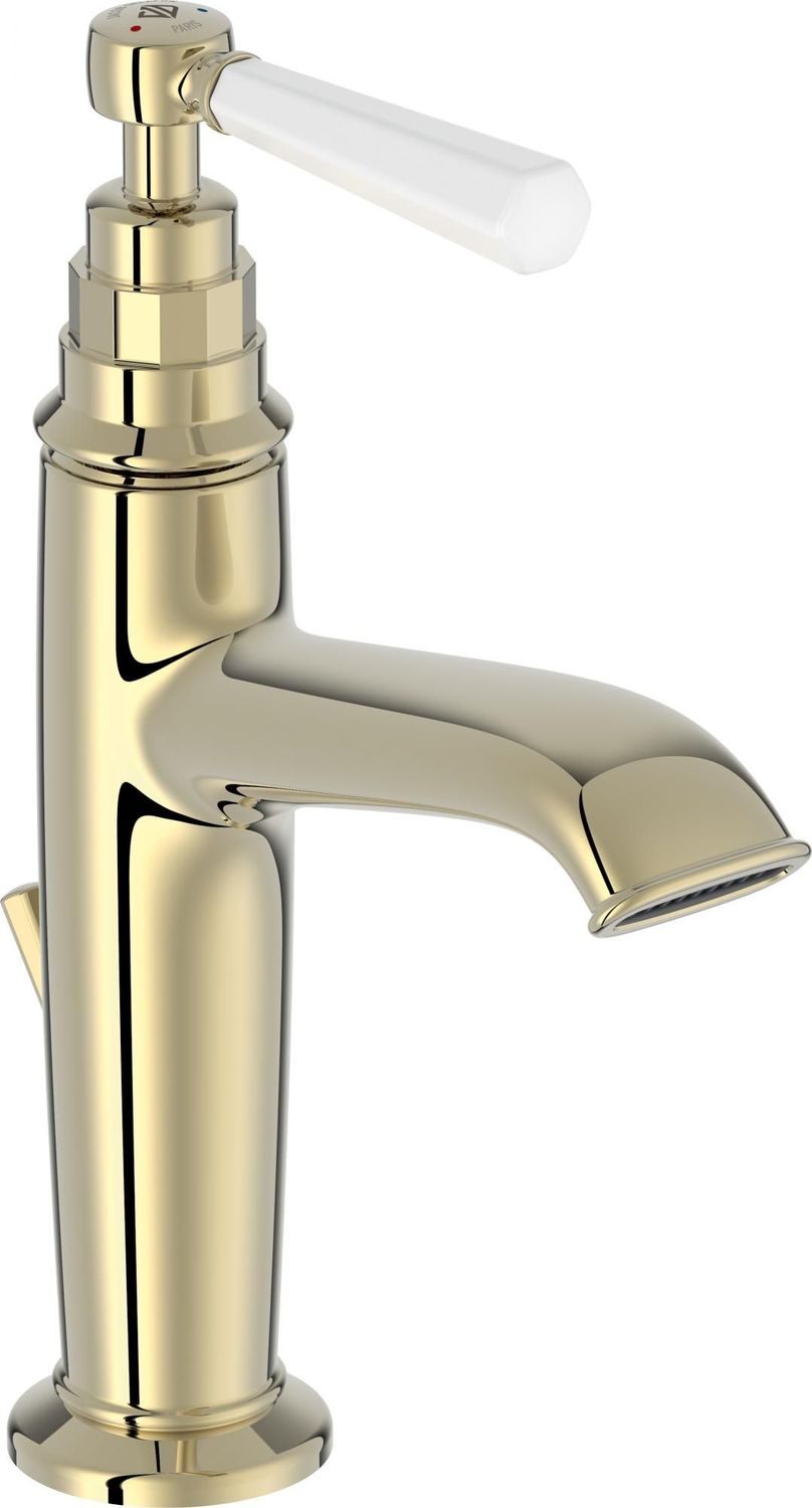 E24307-BGG Смеситель для раковины CLEO 1889 с д/к, глянцевое золото Jacob Delafon (269320)