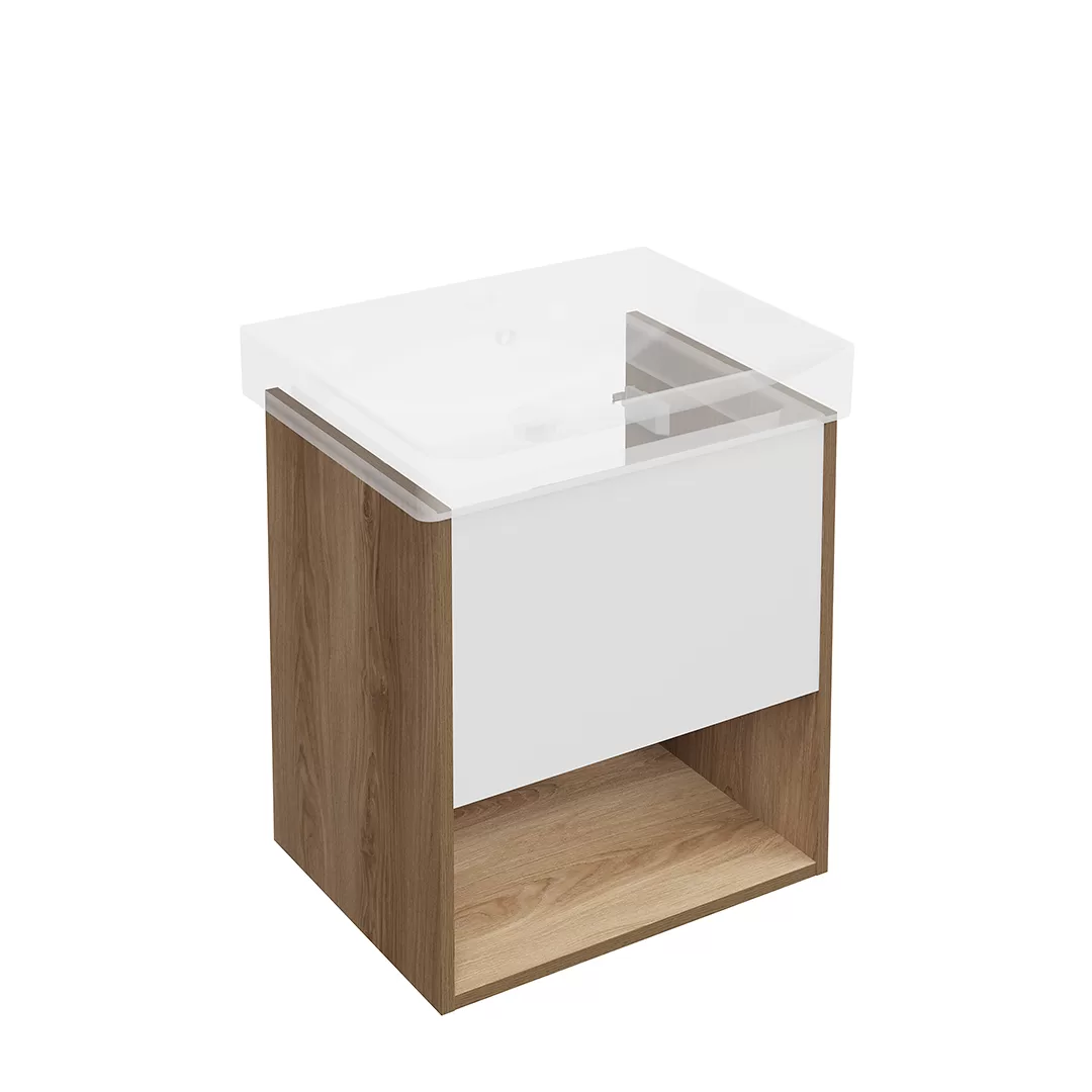 Тумба PRO подвесная 1 ящик 55, вяз швейцарский