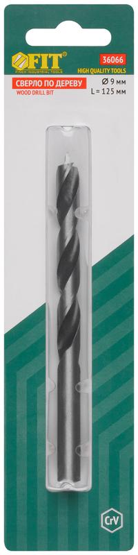 Сверло по дереву CrV Профи 9мм FIT 36066