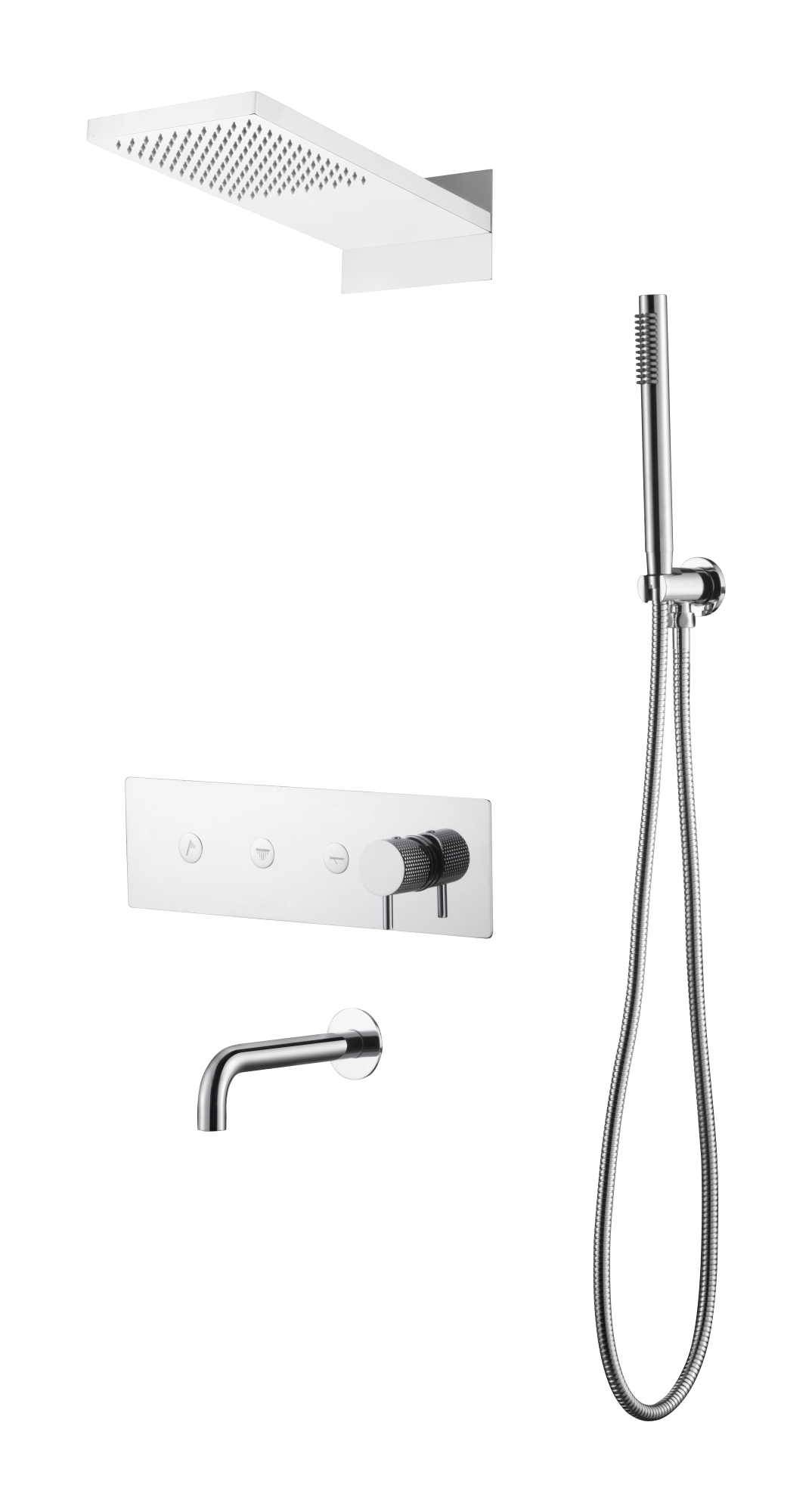 Душевая система с изливом Boheme Fusion Chrome