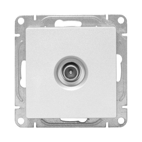 Розетка телевизионная проходная TV СП Эпика механизм алюм. EKF UP1-SOA-TV-2