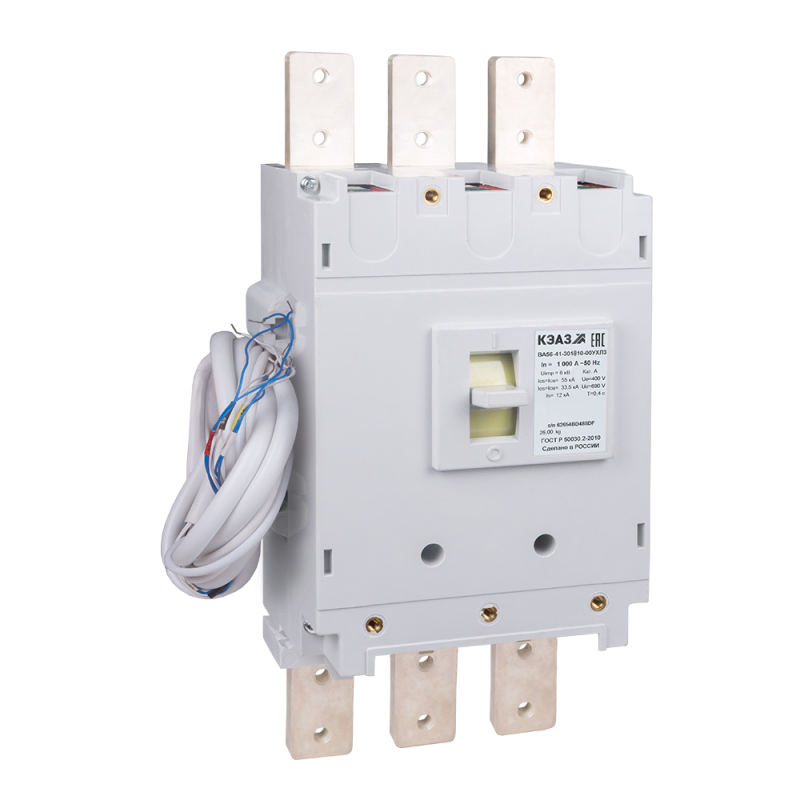 Выключатель автоматический ВА56-41-804710-1000А-440DC-НР230AC/220DC-УХЛ3 КЭАЗ 383395