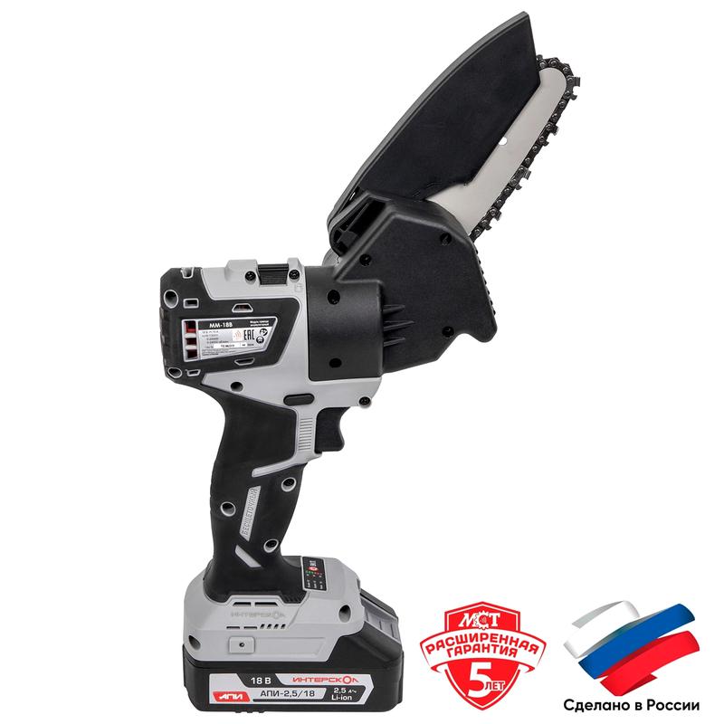 Набор инструмента МультиМакс 18 (модуль привода ММ-18В модуль цепной пилы ПЦА-4 АКБ 2.5А.ч заряд. устр. МультиБОКС) ИНТЕРСКОЛ 755.1.3.44