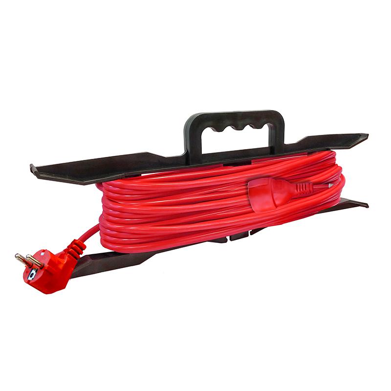 Удлинитель-шнур на рамке 1х40м с заземл. 10А IP20 2.2кВт ПВС 3х1 DOMTOK 2481