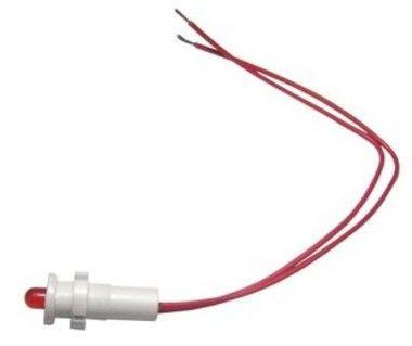 Лампа светодиодная СКЛ-17.1Б-К-2-24 выводы гибкие под пайку 24В 50Гц/пост. диаметр посадочного отверстия 8мм УХЛ2.1 красн. Реле и Автоматика A8021-80062252