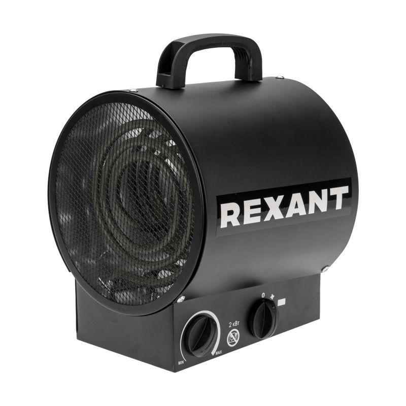 Пушка тепловая электрическая круглая прямоугольная подставка ТЭН 2кВт Rexant 60-0036