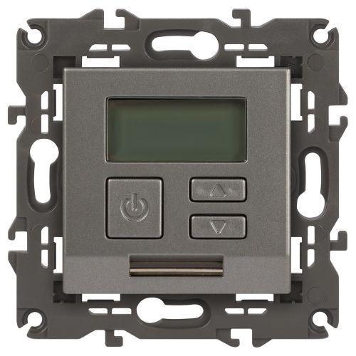 Терморегулятор универсальный 14-4111-16 230В-Imax16А Elegance титан Эра Б0065790