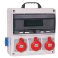 Корпус промышленного щита с розетками (3х3P+N+T 32А/380В+2х2P 16А) пластик Cetinkaya Pano CP6041