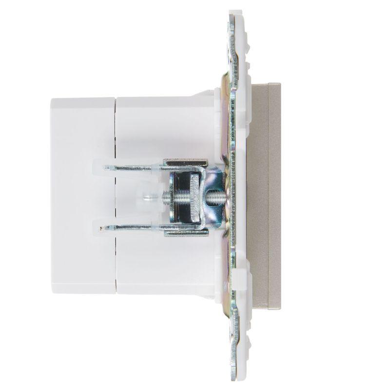 Розетка USB A+C 18Вт SKANDY SK-R13Sa песочн. IEK SK-U22-018-K98