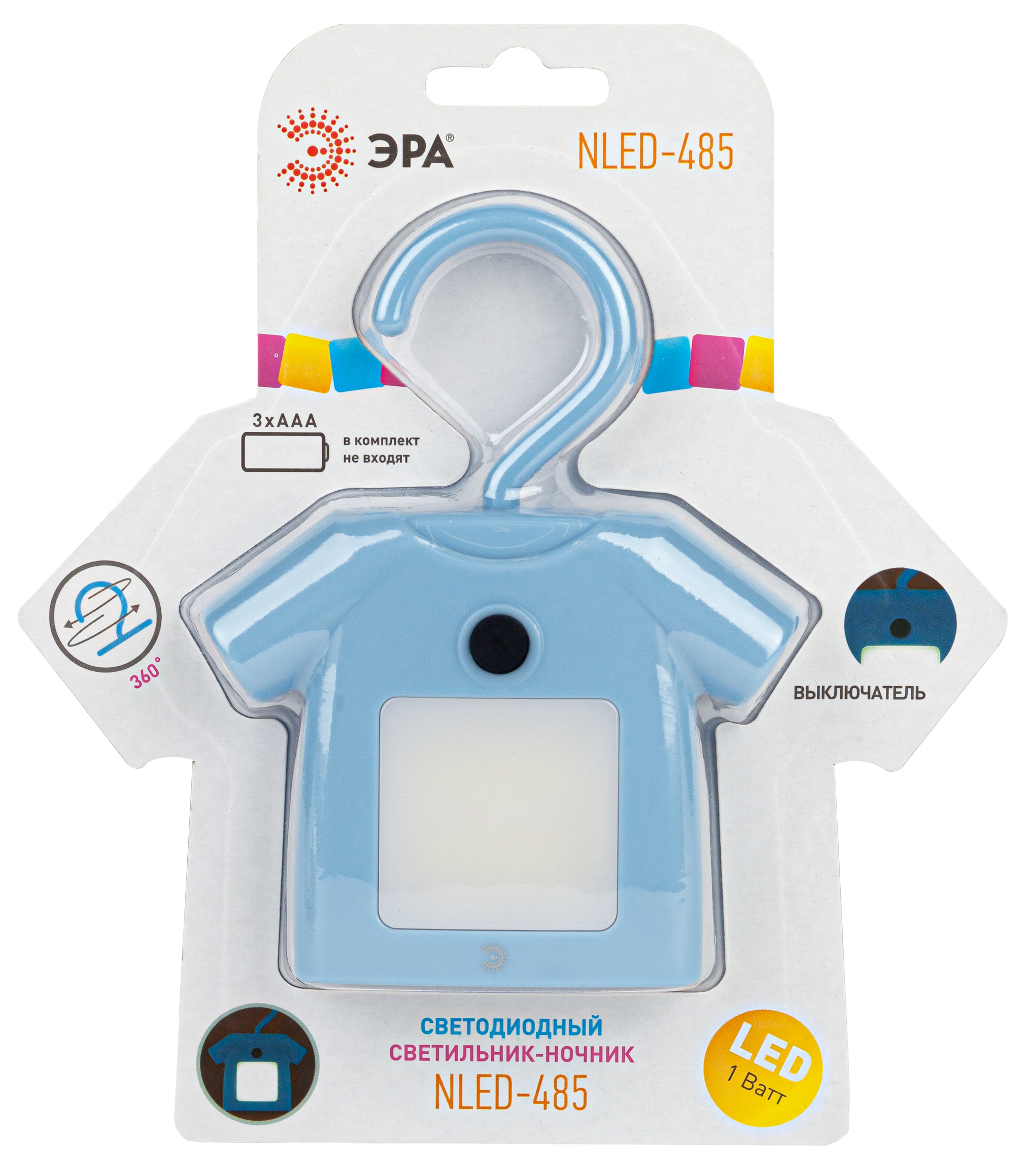 Ночник NLED-485-1W-SW-BU голубой (48/1344)