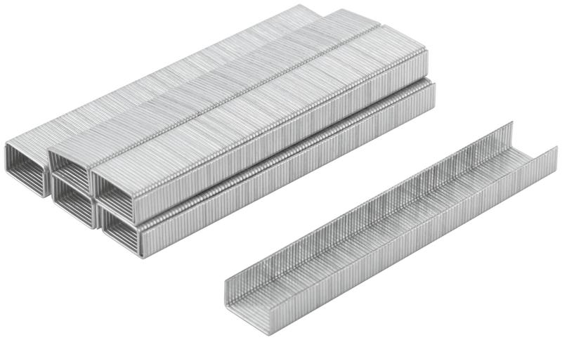 Скоба для степлера закаленные 11.3ммх0.7мм (узкие тип 53) 6мм (уп.1000шт) MOS 31371М