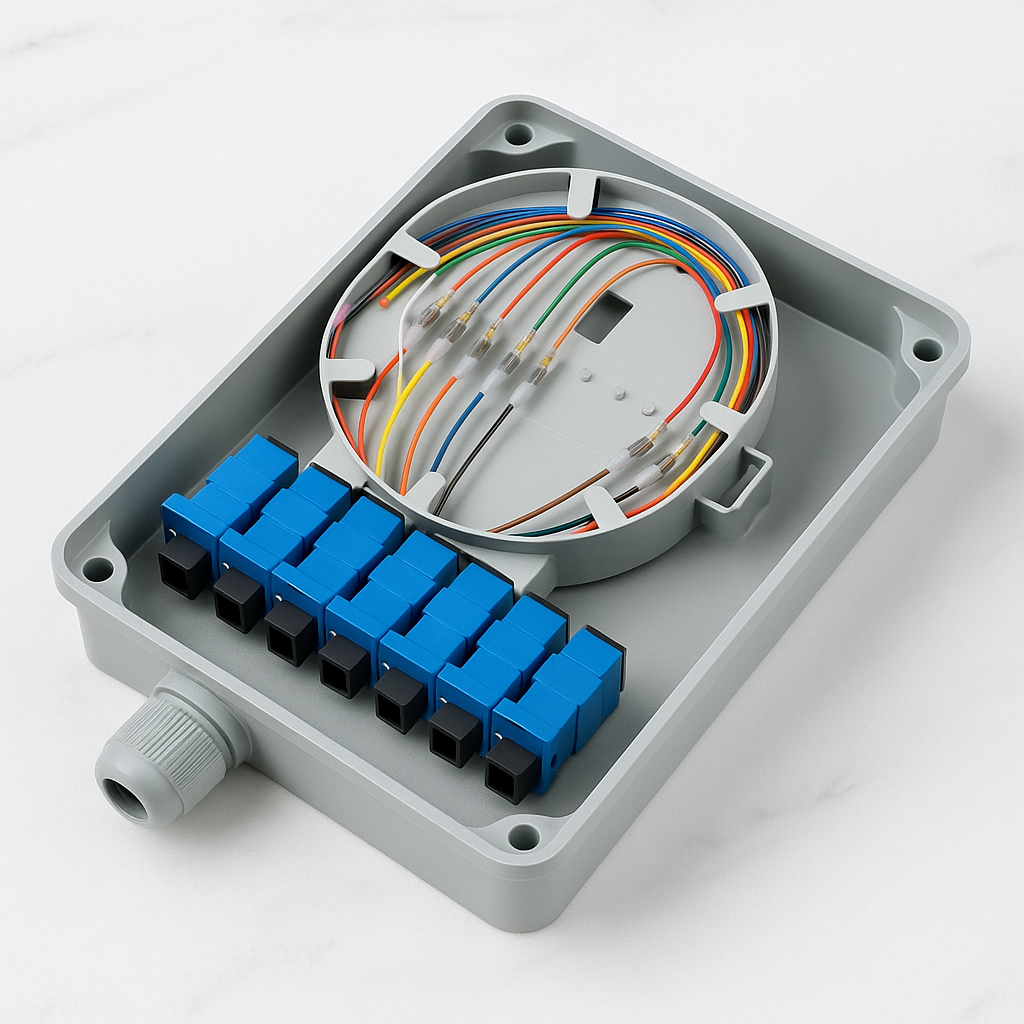 Оптоволоконная распределительная коробка