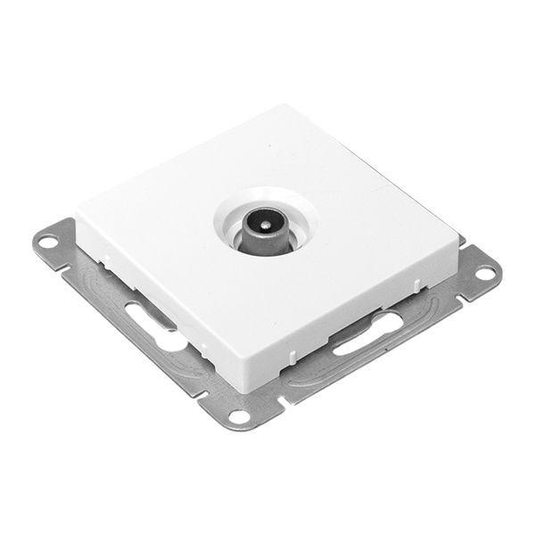 Розетка телевизионная проходная TV СП Эпика механизм бел. EKF UP1-SOW-TV-2