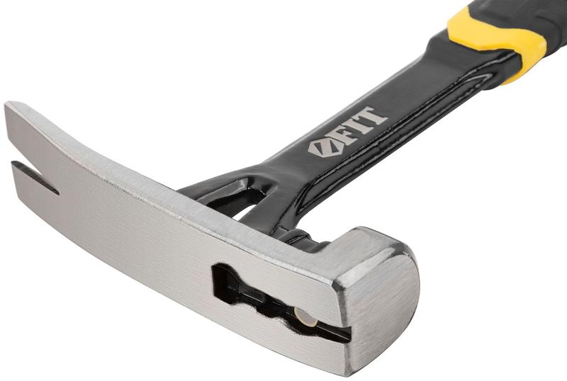 Молоток-гвоздодер Профи 450г цельнометал. FIT 44798