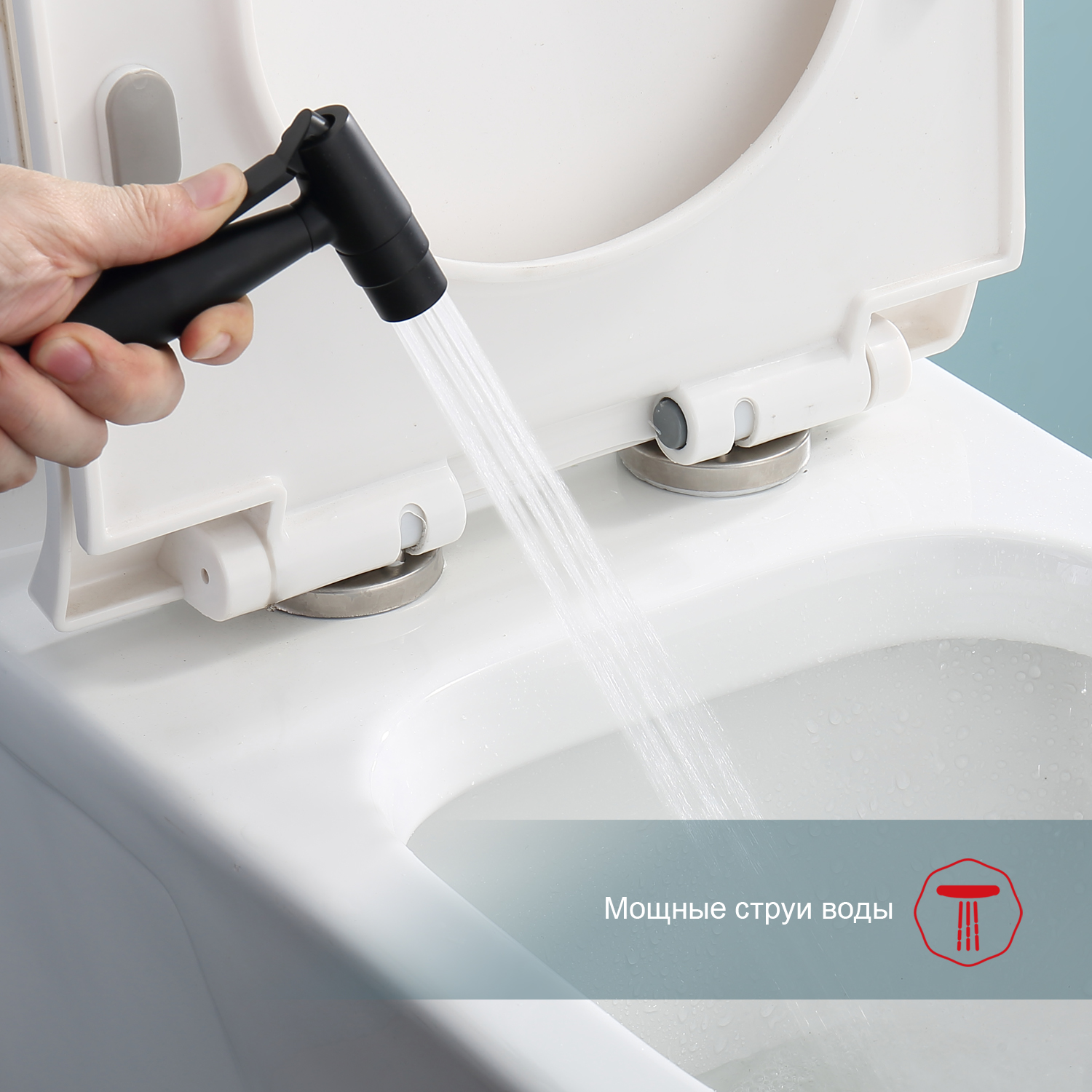 Гигиенический душ со смесителем  Raglo R20.52.06, черный