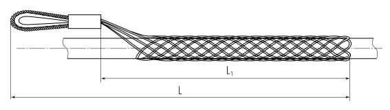 Чулок монтажный проходной ЧМп-40/50 серия ПРОФИ