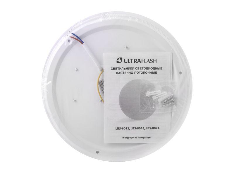 Светильник светодиодный LBS-8024 24Вт blanc настенно-потолочный Ultraflash 15140