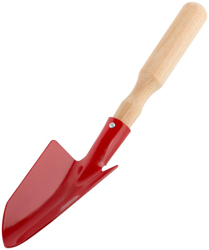 Совок посадочный широкий с деревянной ручкой 76801