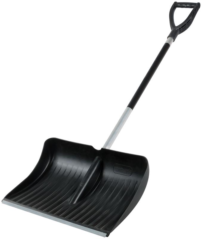 Лопата для уборки снега 490х400х1380мм съемный алюм. черенок; пластик. 68108