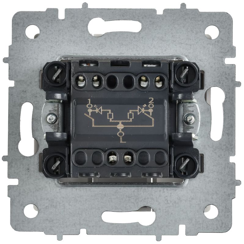 Выключатель 2-кл. СП BRITE ВС10-2-1-БрАБ 10А с индикацией механизм арктич. бел. IEK BR-V20-1-10-K91