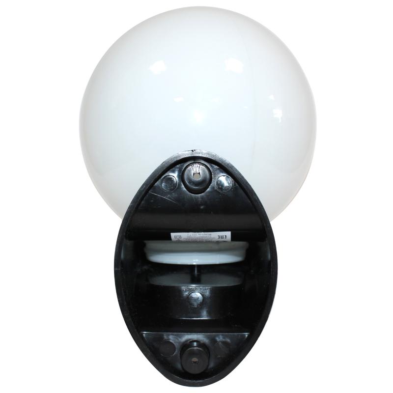 Светильник НБУ 06-60-02 "Шар" 180 опал/корпус черн. (инд. упак.) Элетех 1030480245
