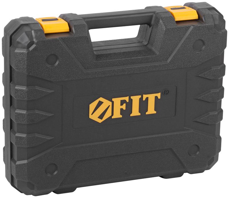 Дрель-шуруповерт аккумуляторная 18В 0-450/1550об/мин 29Нм 2 (Li-Ion) 1.3А.ч FIT 80199