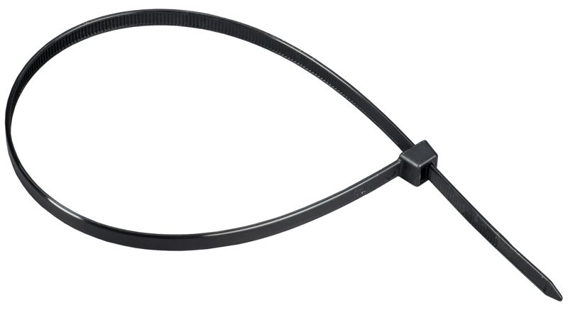 Хомут 7.6х400мм P6.6 стандартный черн. (уп.100шт) IEK UHH30-D076-400-100-K02