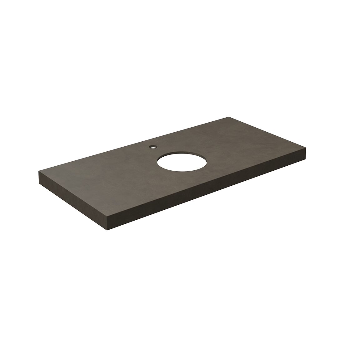 Спец. изделие декоративное из керамогранита Про Чементо 100x48, коричневый тёмный матовый