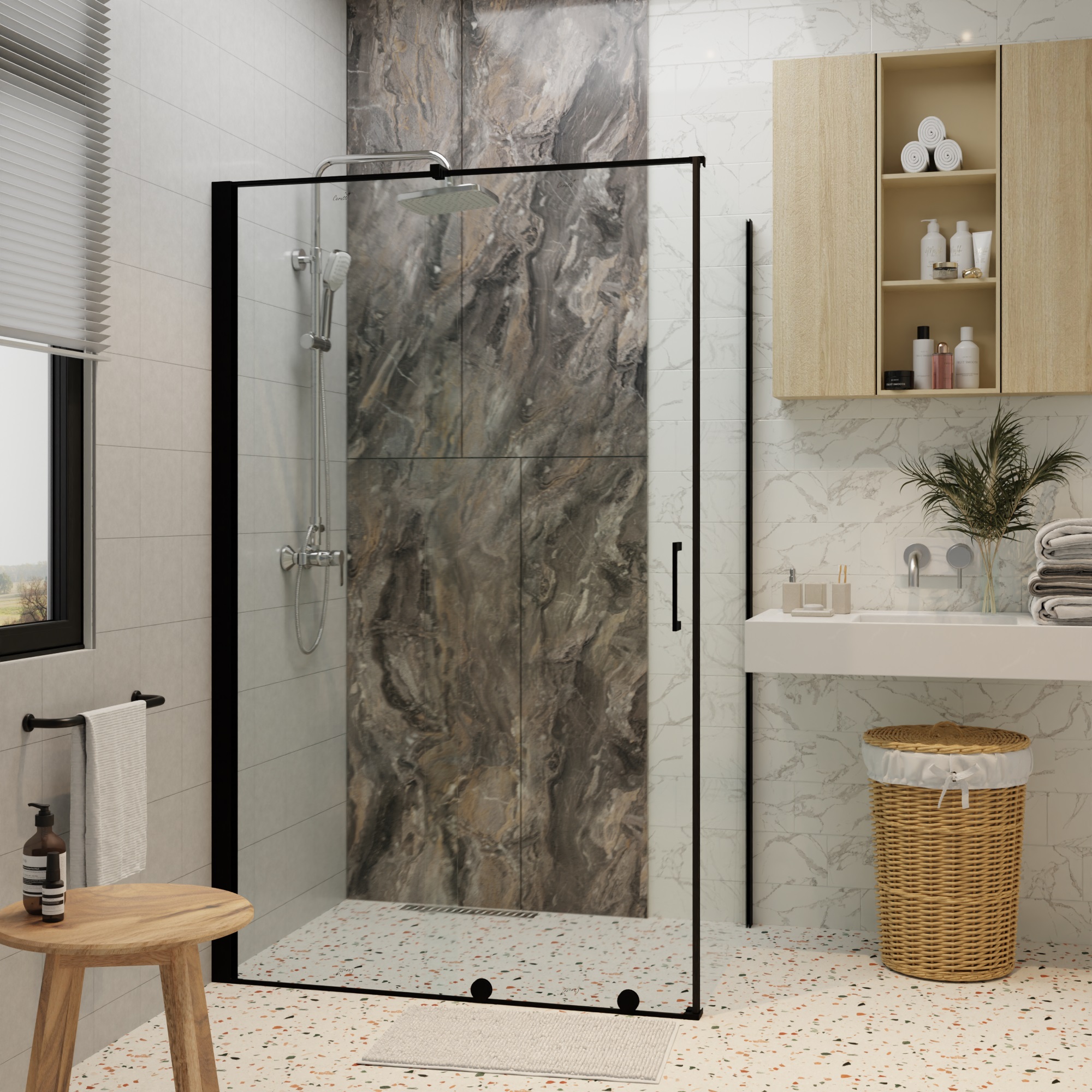 Ограждение PREMIATA B 120-8 душевое Ceruttispa без поддона (90x120x195)