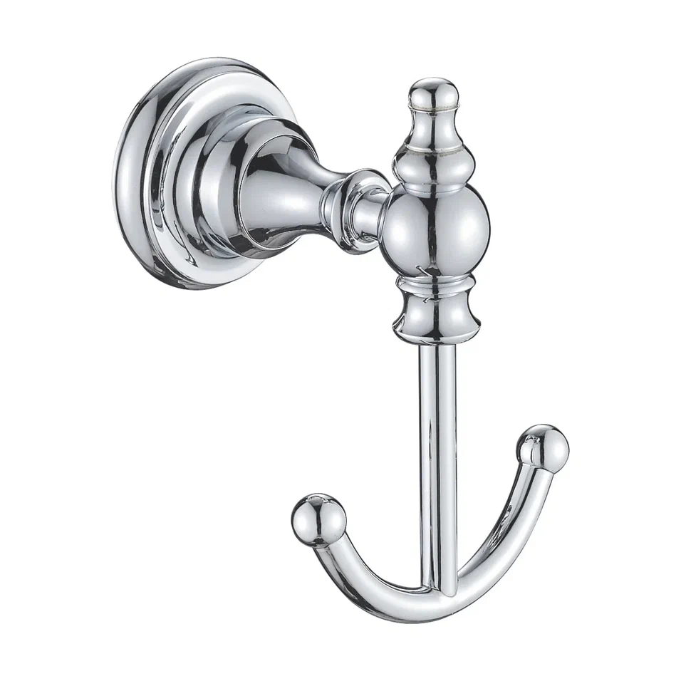 Крючок для ванной комнаты двойной Rose RG1121, хром