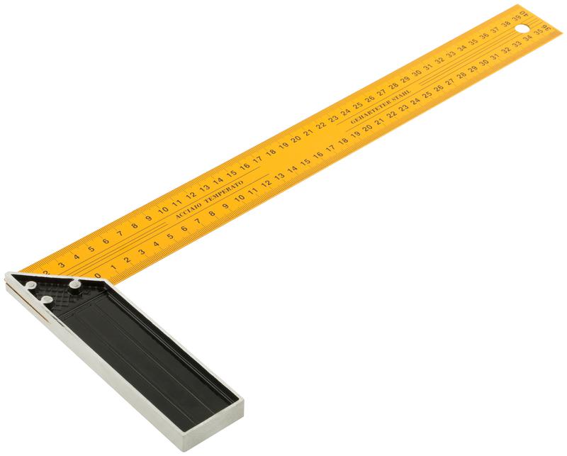 Угольник столярный усиленный 400мм желт. FIT 19440