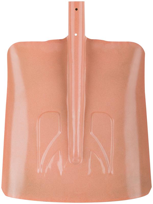 Лопата для уборки снега тротуарная 340х385мм без черенка сталь КУРС 68121