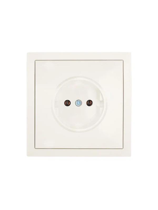 Розетка 1 мест. б/з ПБТ СП ZIMA IP20 16А безвинт. зажим слон. кость LEZARD 704-9088-121BQC