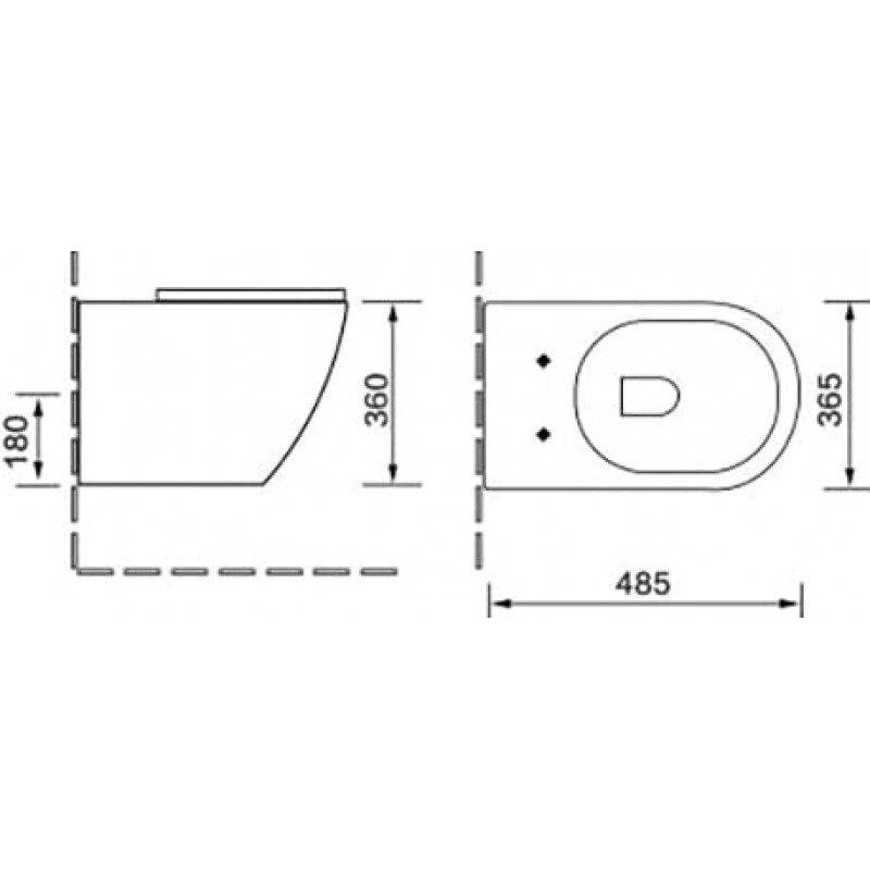Готовый комплект 3 в 1 инсталляция Ideal Standard (с кнопкой хром) + унитаз подвесной SantiLine SL-5005 безободковый, с микролифтом